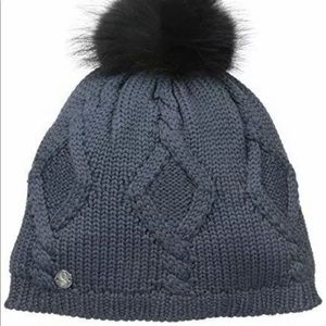 LUXURY 🥰 Women’s SPYDER Fleece-Lined Pom Hat - NWT